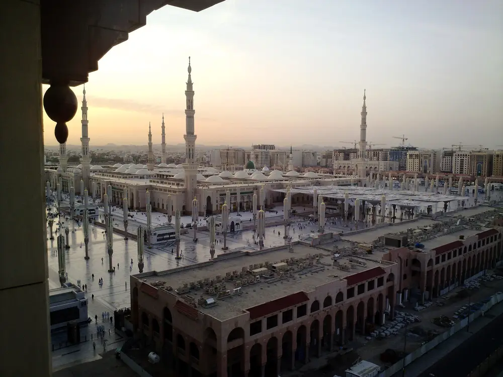 Al-Masjid an-Nabawi, la Mezquita del Profeta, en Medina